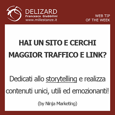 Web Tip  Lo storytelling come forma ideale di content marketing