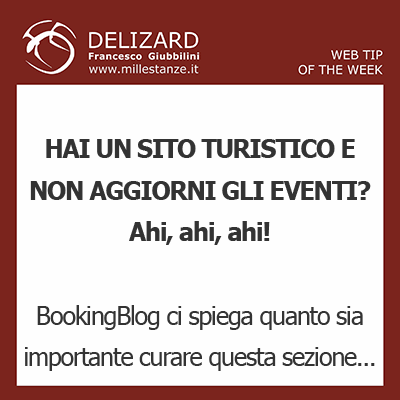 #10 DELIZARD WEB TIP  Curare la pagina Eventi del proprio sito web