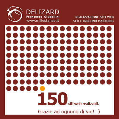 150 siti web realizzati da Delizard - Rosignano, Livorno - Toscana