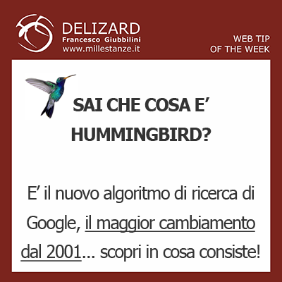 DELIZARD WEB TIP - CHE COSA E' HUMMINGBIRD, IL NUOVO ALGORTIMO DI GOOGLE