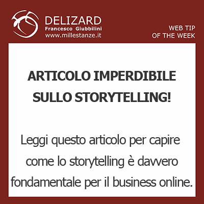 DELIZARD WEB TIP - Storytelling spiegato in modo completo e professionale