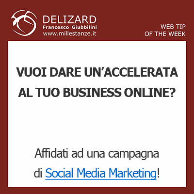 DELIZARD WEB TIP - Il Social Media Marketing condotto in modo efficace e professionale