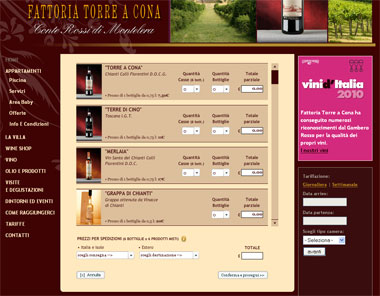 Villa Torre Acona - Modulo Ecommerce