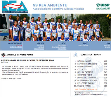 GS Rea - Associazione Dilettantistica di Ciclismo - Rosignano Solvay, Livorno - Toscana