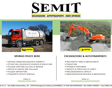 Semit Srl - Spurgo Pozzi neri - Autotrasporti e Escavazioni | Rosignano Solvay, Livorno - Toscana