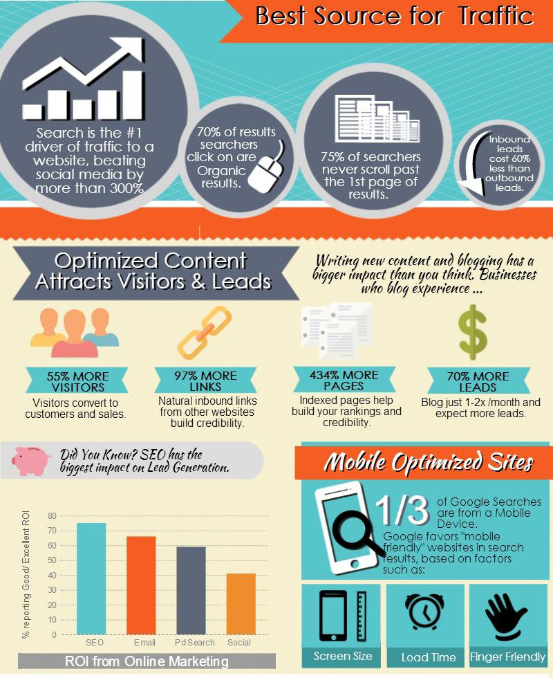 SEO Infografica - Tutto quello che la search engine optimization può fare per il tuo business online | Delizard Siti Web, Livorno, Toscana